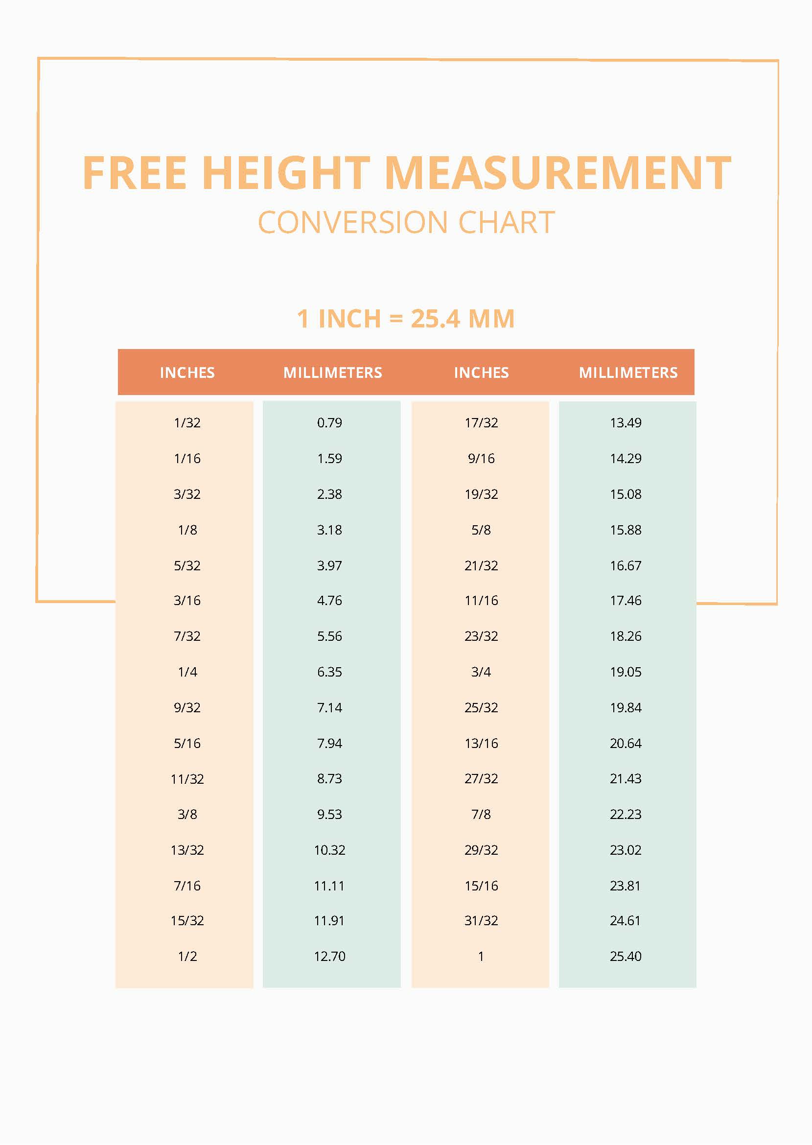 free-height-measurement-conversion-chart-download-in-pdf-template