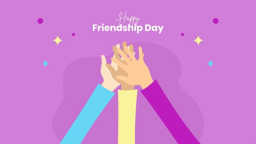 Happy Friendship Day Background - EPS, Illustrator, JPG, PNG, SVG |  