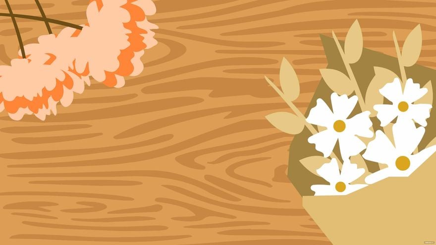 Free Wood Floral Background in Illustrator, EPS, SVG, JPG, PNG