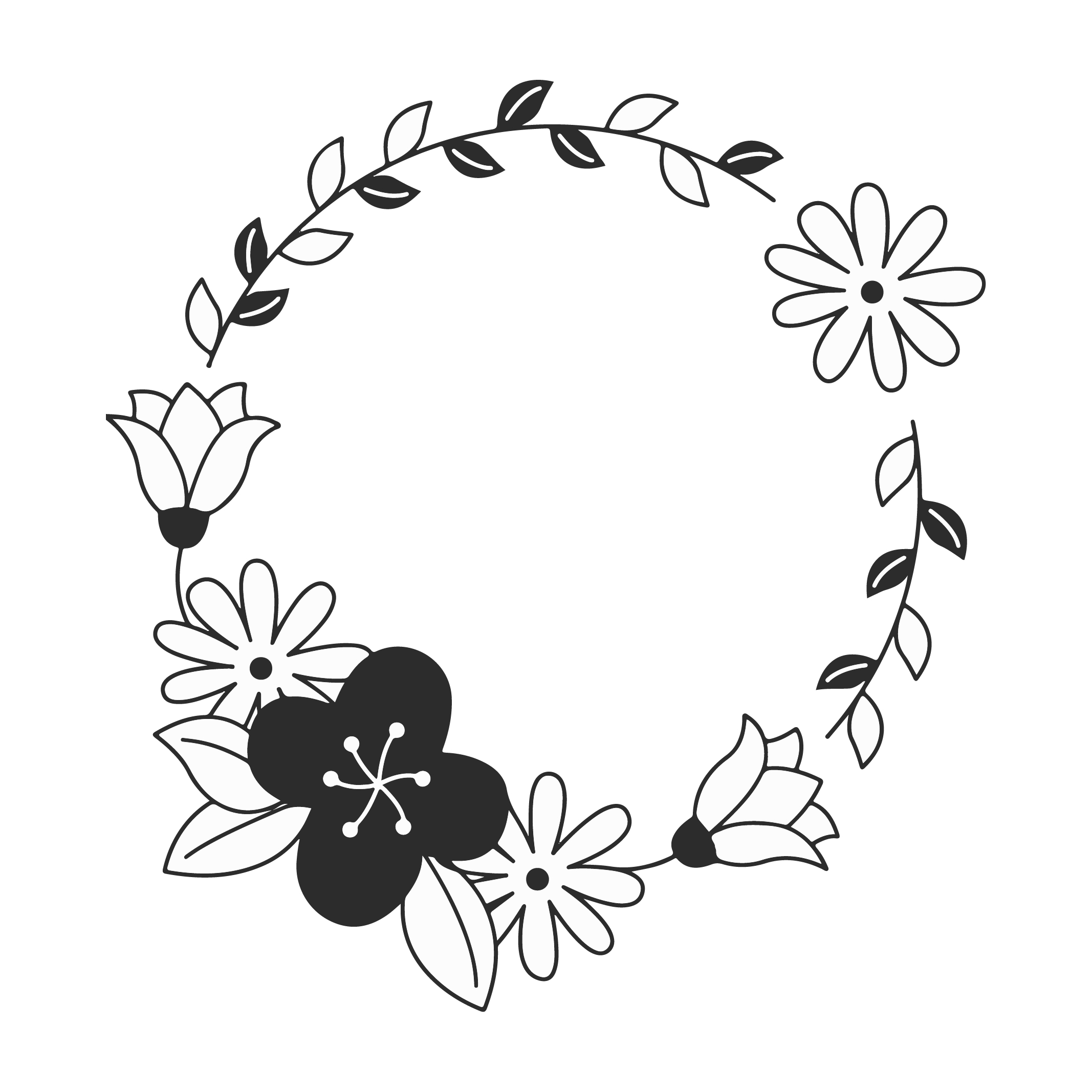 clipart small black circle free