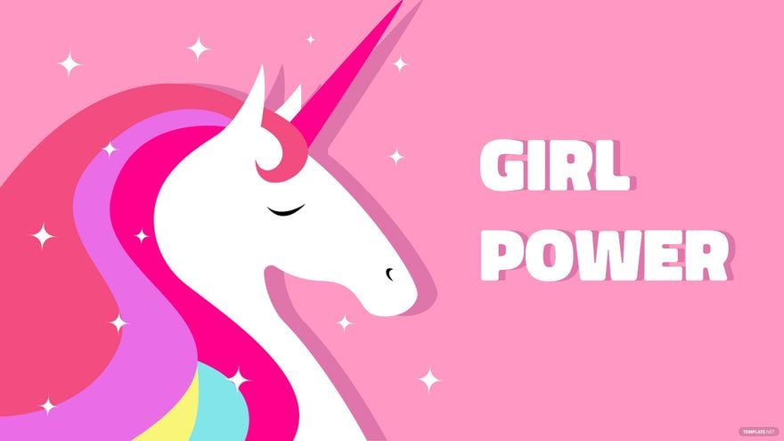 Free Girly Unicorn Wallpaper in Illustrator, EPS, SVG, JPG, PNG