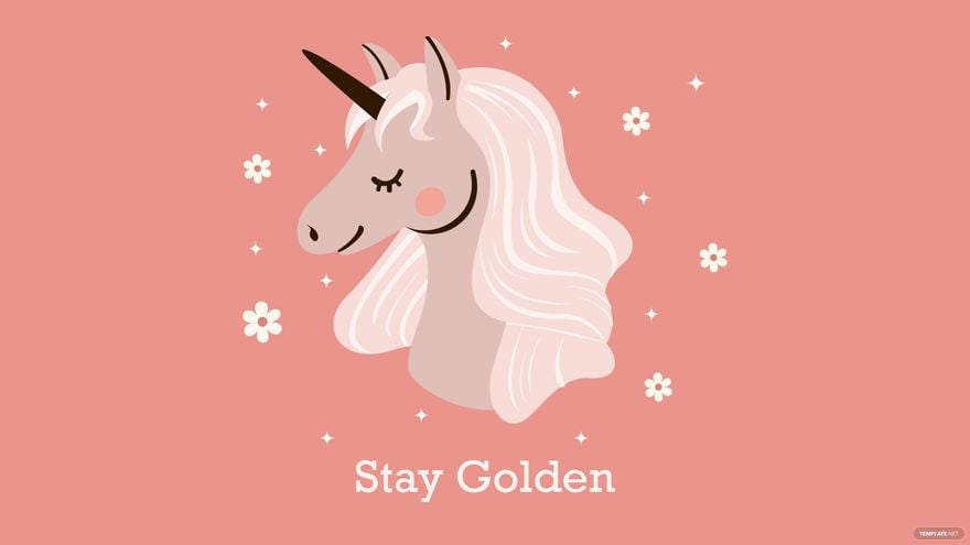 Free Rose Gold Unicorn Wallpaper - Download in Illustrator, EPS ...