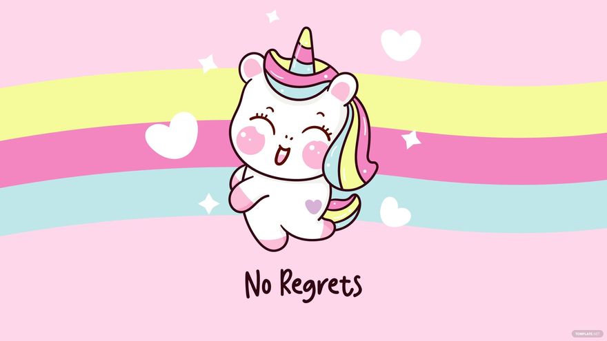 Free Kawaii Unicorn Wallpaper