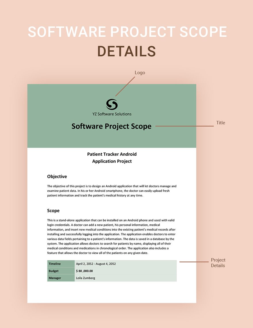 Software Project Scope Template