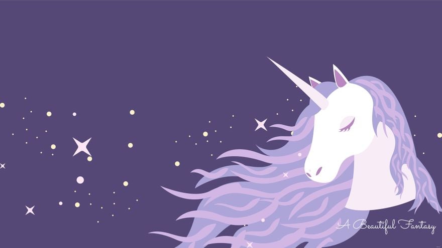 Unicorn Head Wallpaper in Illustrator, EPS, SVG, JPG, PNG