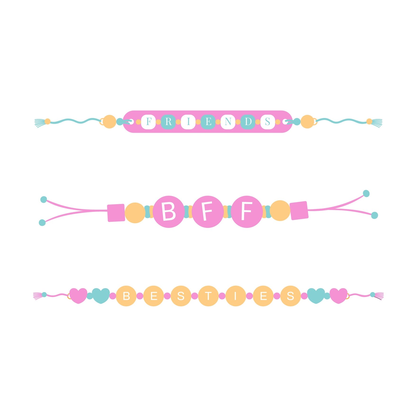 Free Friendship Bracelet Clipart - Download in Illustrator, EPS, SVG, JPG,  PNG