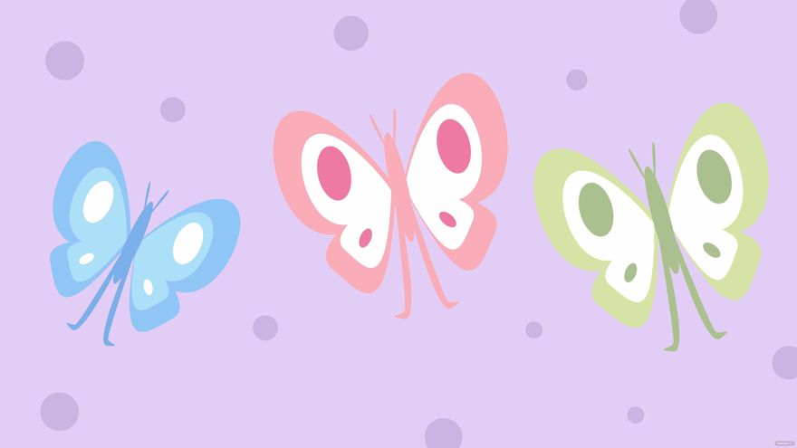 Free Pastel Butterfly Background in Illustrator, EPS, SVG, JPG, PNG