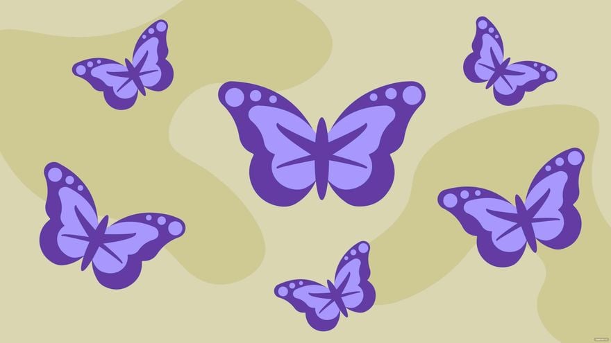 Free Violet Butterfly Background