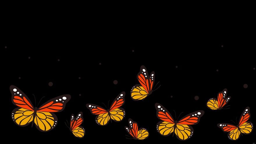 Transparent Butterfly Background
