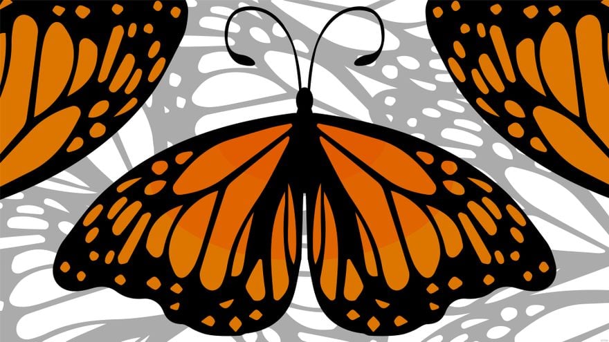 Free Monarch Butterfly Background - Download in Illustrator, EPS, SVG