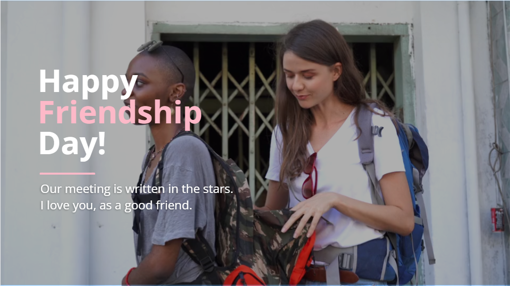 Friendship Day Greeting Video Template