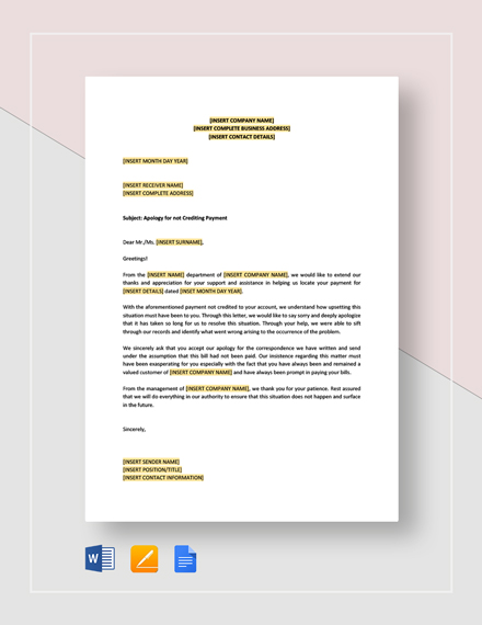 FREE Hotel Apology Letter for Housekeeping Template: Download 2538 ...