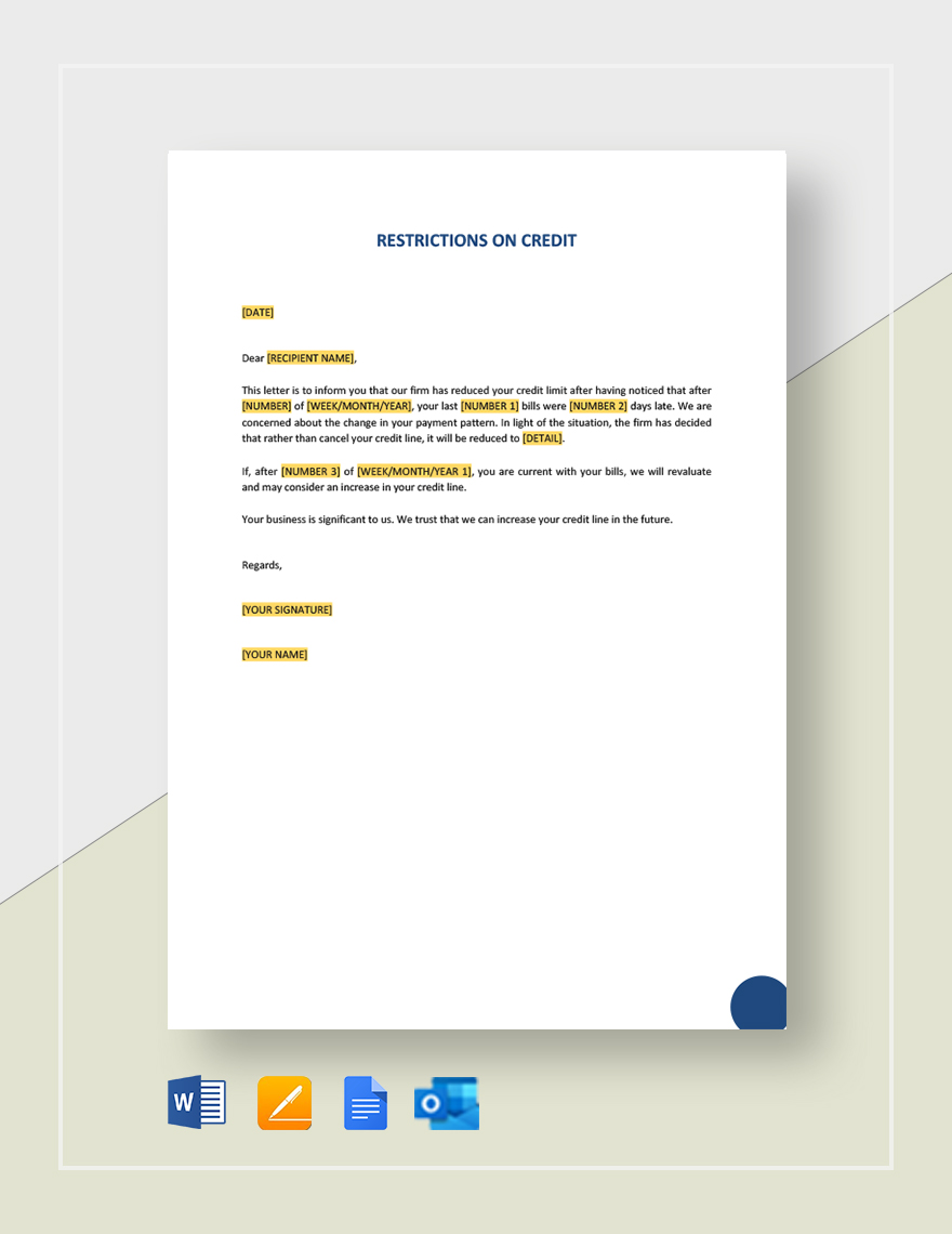 free-request-increase-of-credit-limit-template-google-docs-word