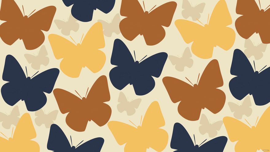Free Butterfly Pattern Background in Illustrator, EPS, SVG, JPG, PNG