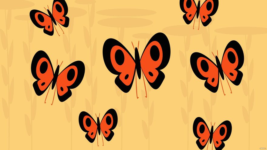 Free Multiple Butterfly Background
