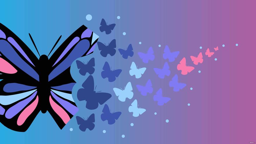 Free Butterfly Art Background in Illustrator, EPS, SVG, JPG, PNG