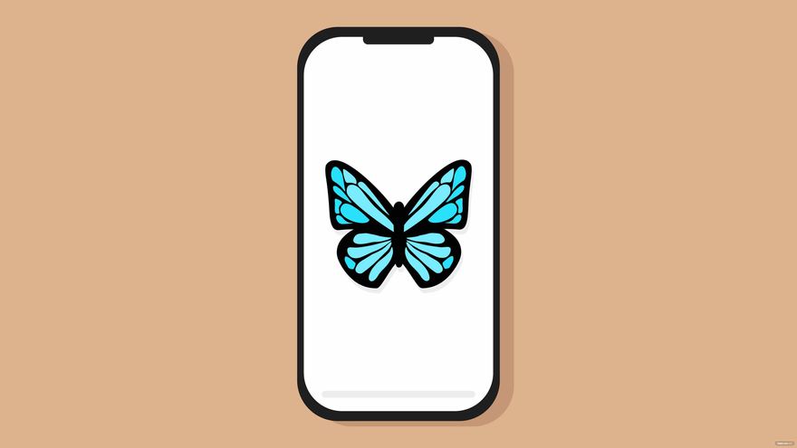 Free Butterfly Emoji Background