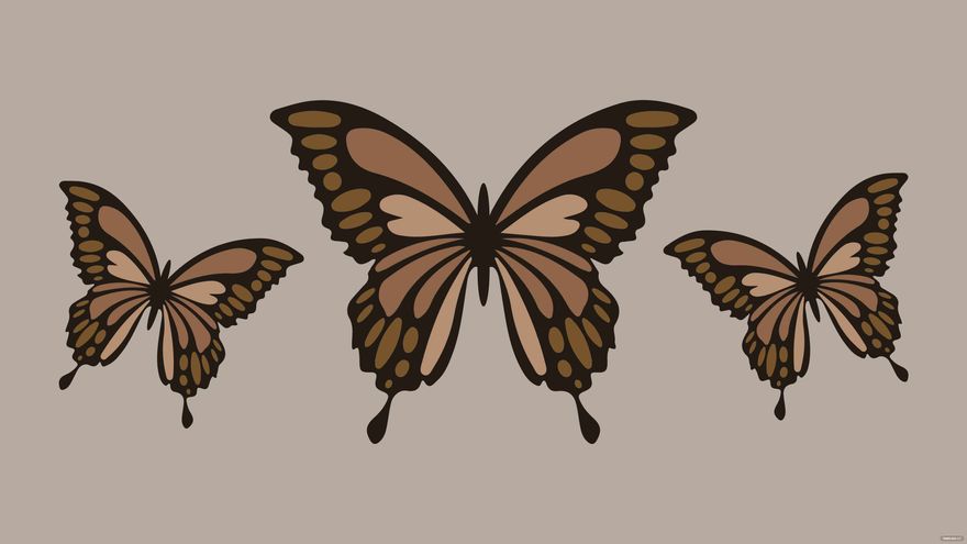 Brown Butterfly Background