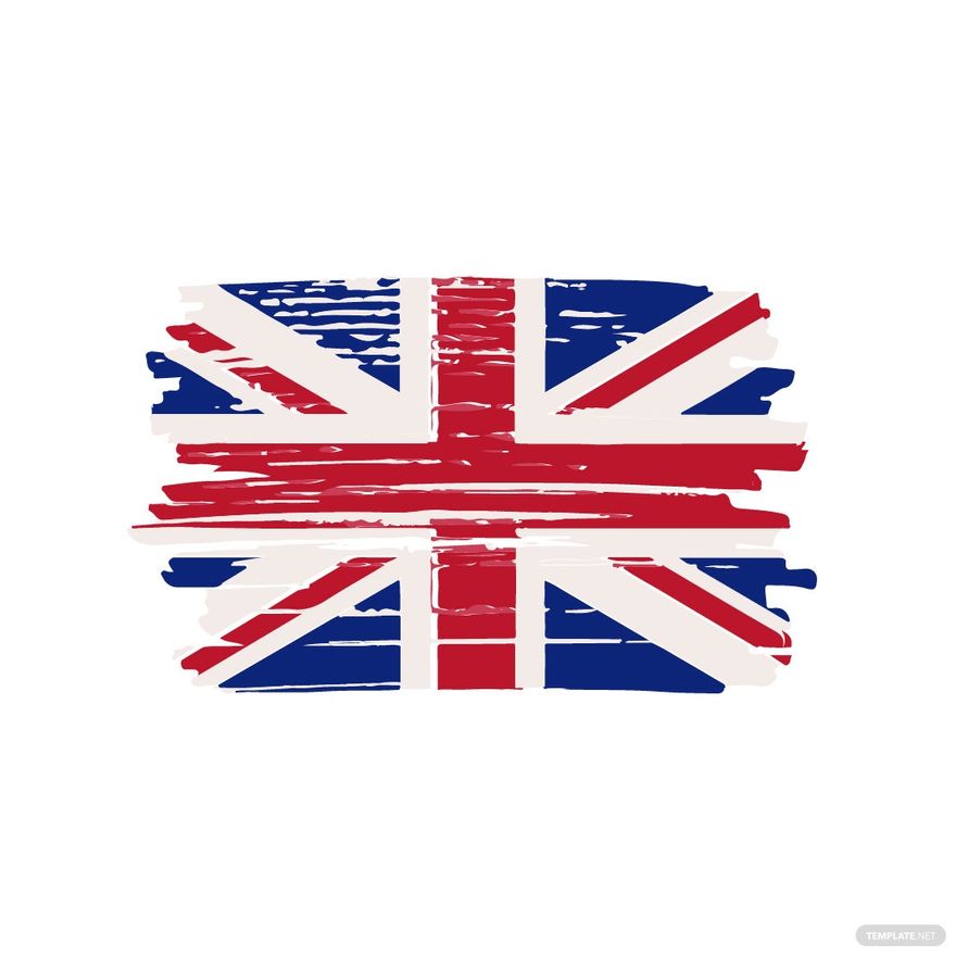 Distressed British Flag Clipart in Illustrator, EPS, SVG, JPG, PNG