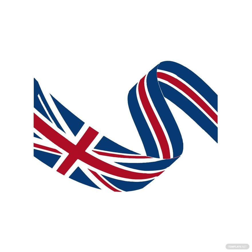 UK Flag Ribbon Clipart