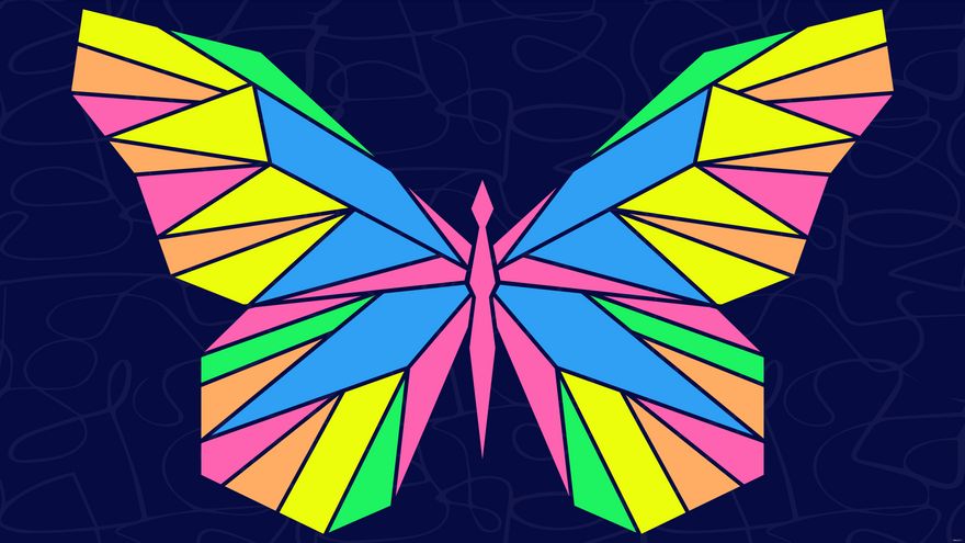 Free Abstract Butterfly Background in Illustrator, EPS, SVG, PNG, JPEG