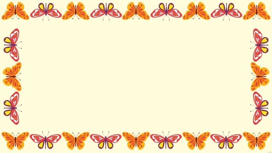 Butterfly Border Background