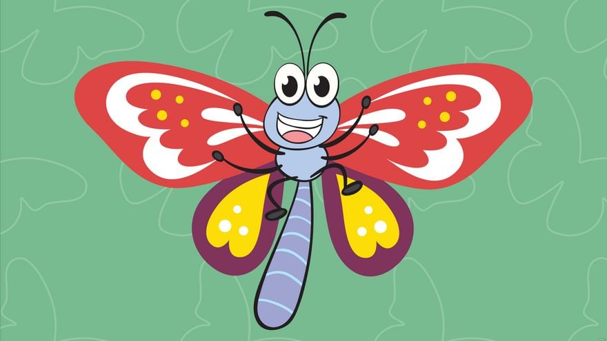 Cartoon Butterfly Background