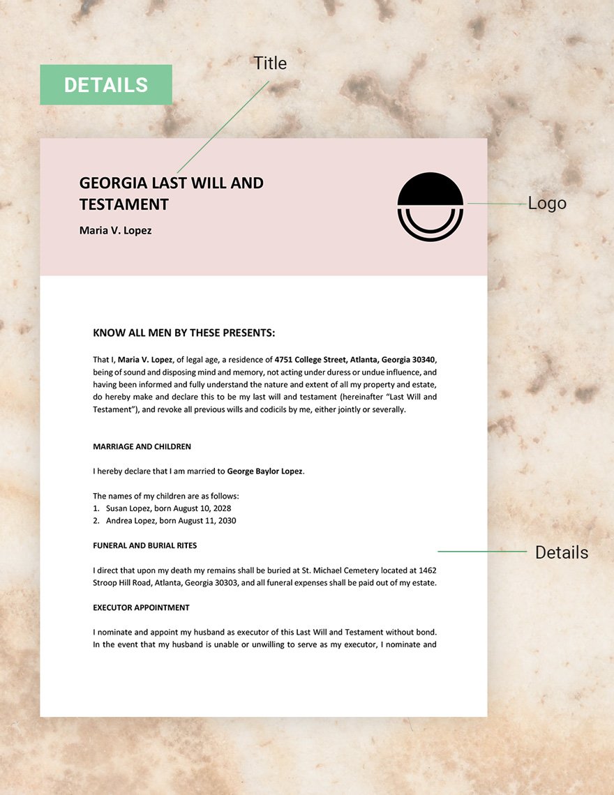 Last Will And Testament Template Download in Word, Google