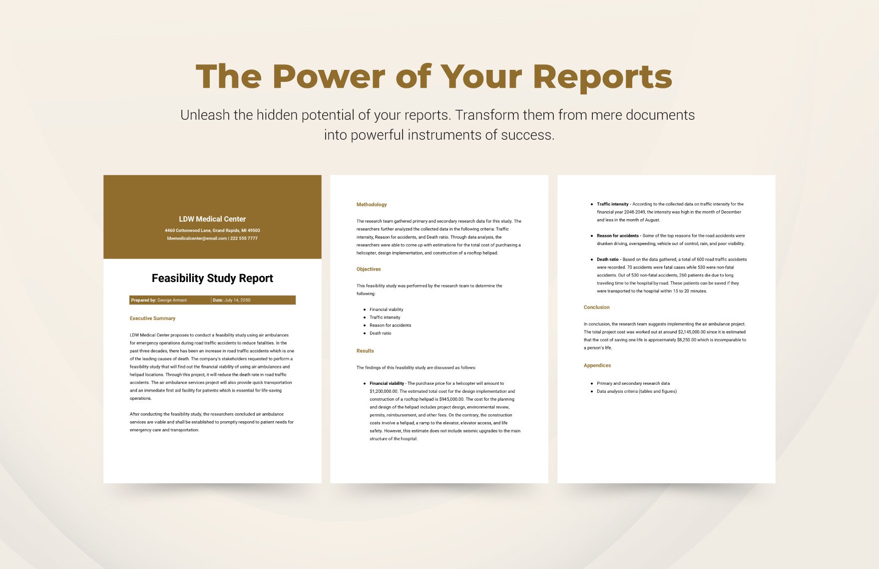 Feasibility Study Report Template