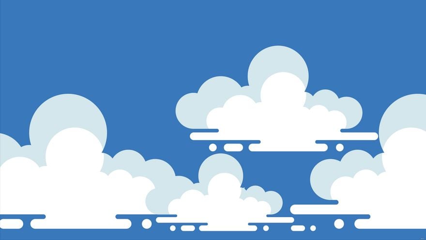 White Cloud Background in Illustrator, EPS, SVG, PNG, JPEG