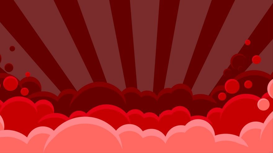Free Red Cloud Background in Illustrator, EPS, SVG, PNG, JPEG