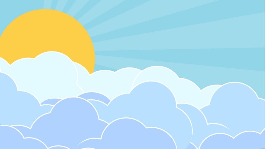 Sky Clouds Background - EPS, Illustrator, JPG, PNG, SVG 