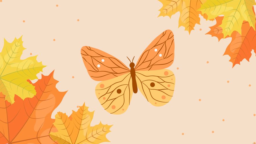 Fall Butterfly Background