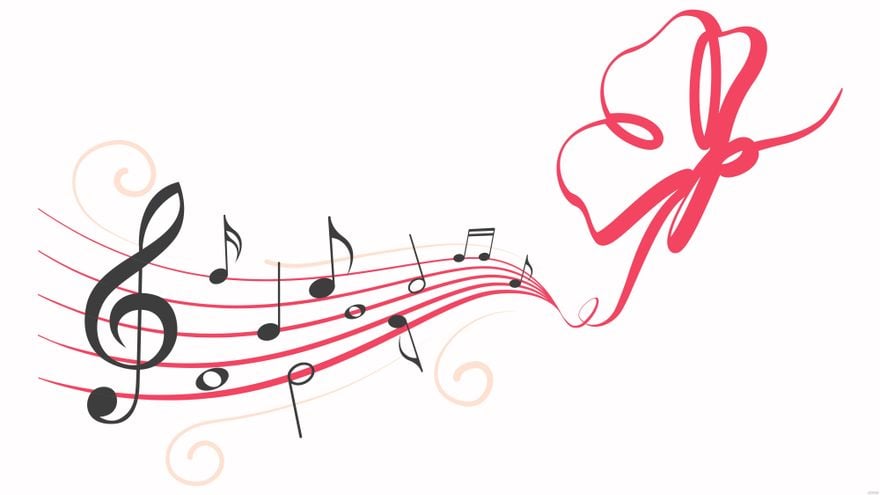 Music Butterfly Background