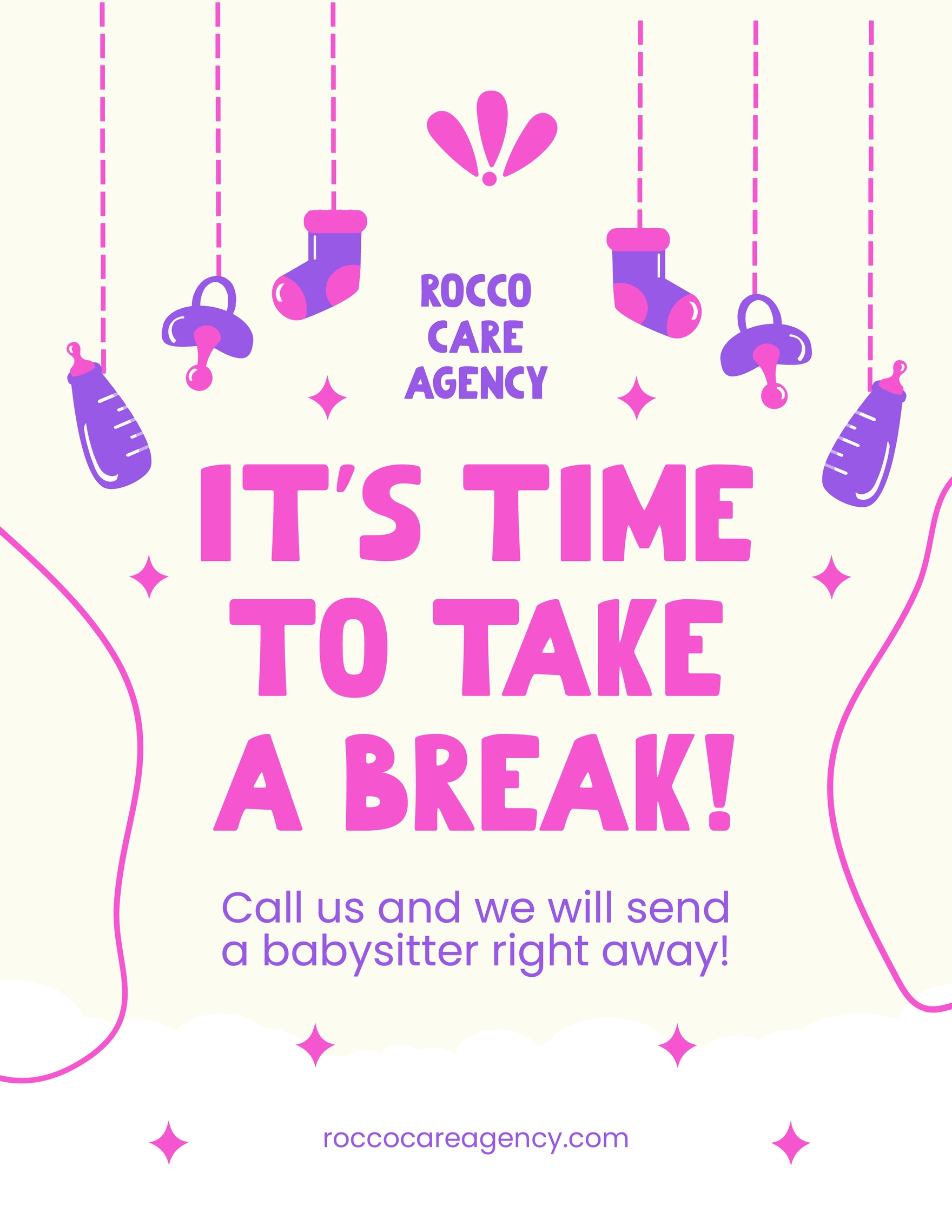 Babysitting Flyer Template In Illustrator InDesign PSD Publisher Babysitting Flyer Template In Illustrator InDesign PSD Publisher