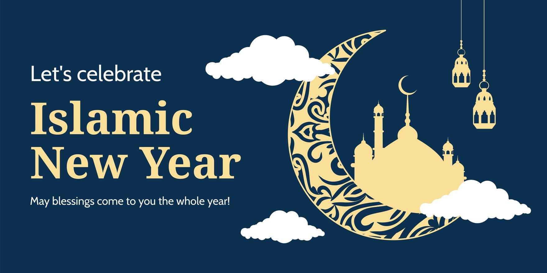 Islamic New Year Banner Template