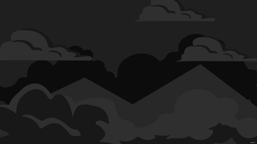 Free Black Cloud Background in Illustrator, EPS, SVG, JPG, PNG