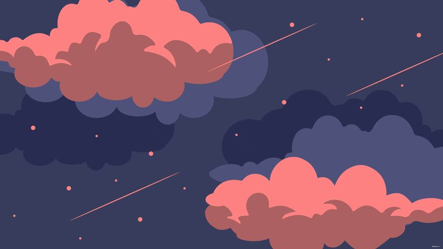 Free Pretty Cloud Background in Illustrator, EPS, SVG, JPG, PNG