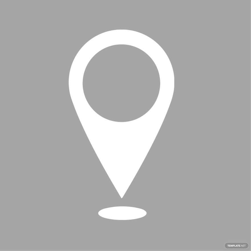 White Location Clipart