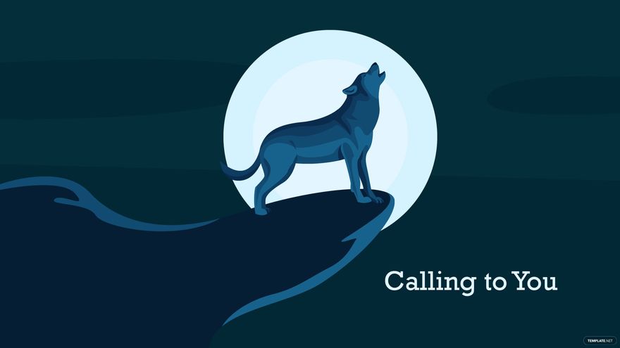 Free Wolf Howling Wallpaper - EPS, Illustrator, JPG, PNG, SVG 