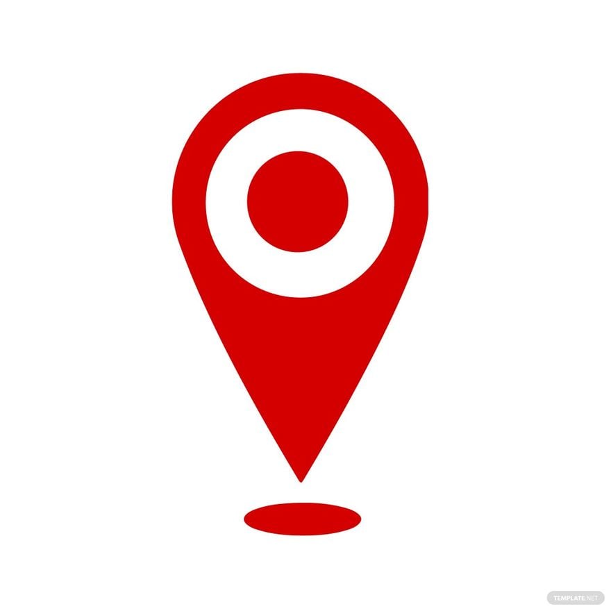 Red Location Clipart