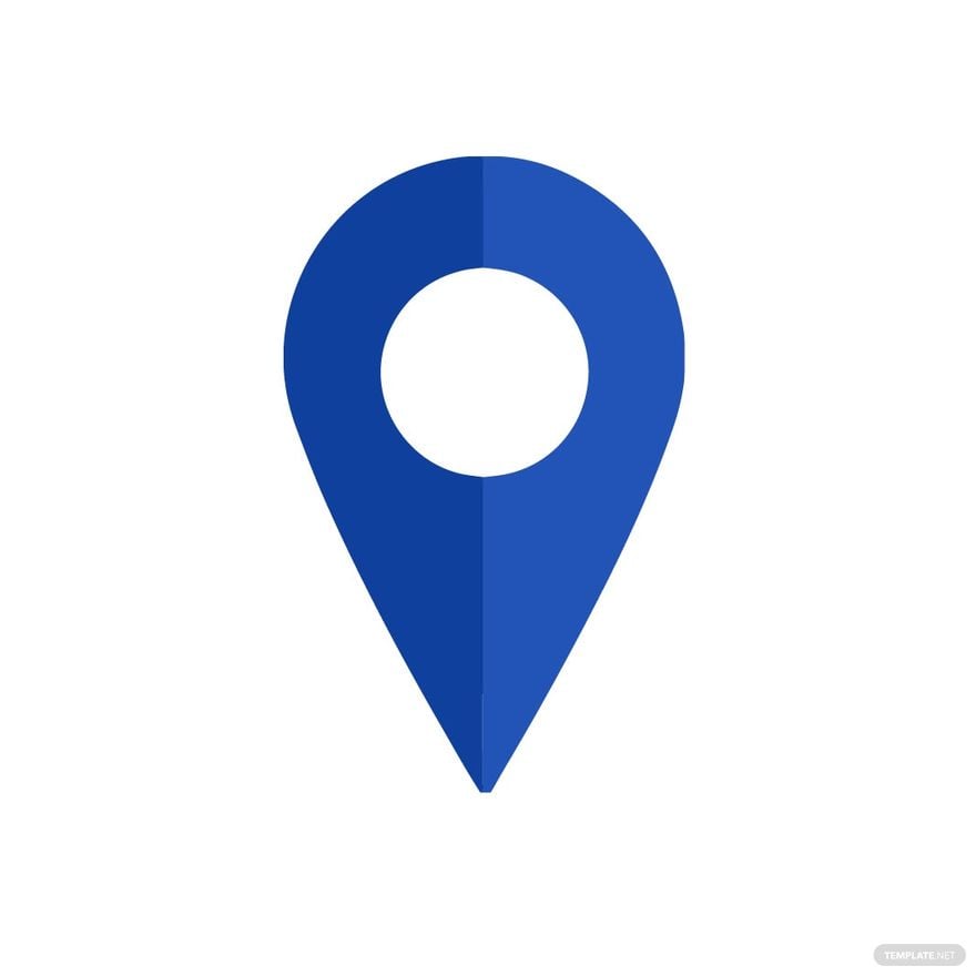 Blue Location Clipart in Illustrator, EPS, SVG, JPG, PNG