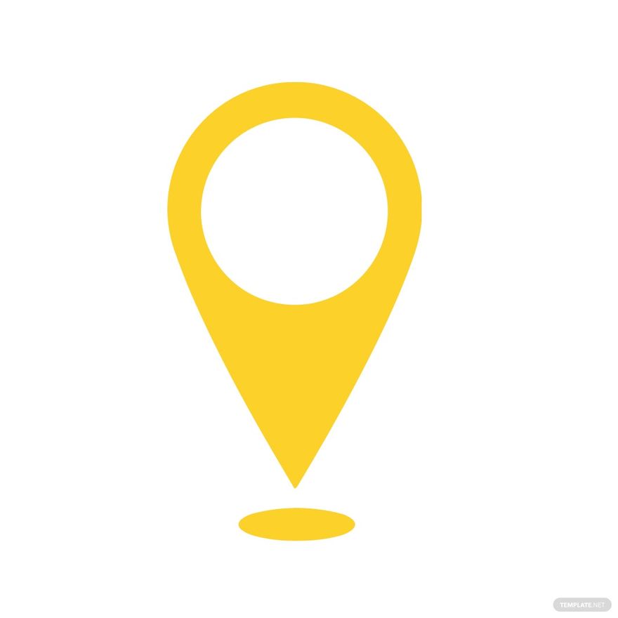 Yellow Location Clipart in Illustrator, SVG, JPG, EPS, PNG - Download | Template.net