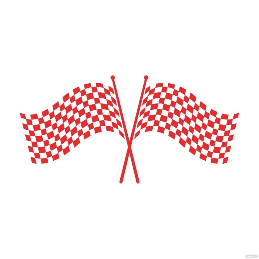 Red Racing Flag clipart