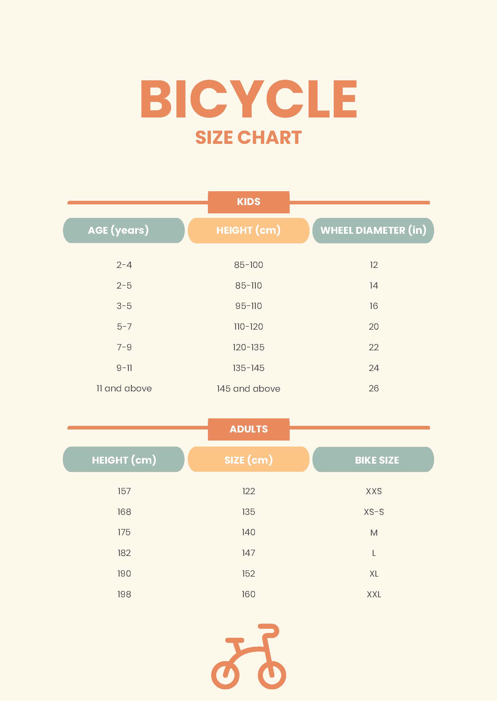 Specialized Road Bike Sizing Chart Infoupdate