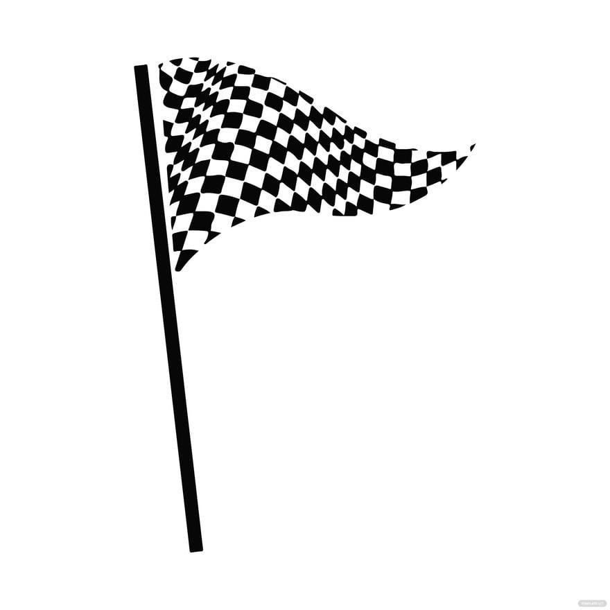 Black Racing Flag clipart