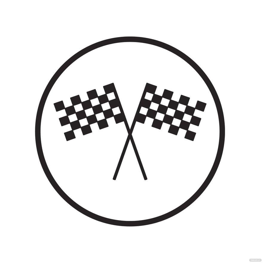 Racing Flag Icon clipart