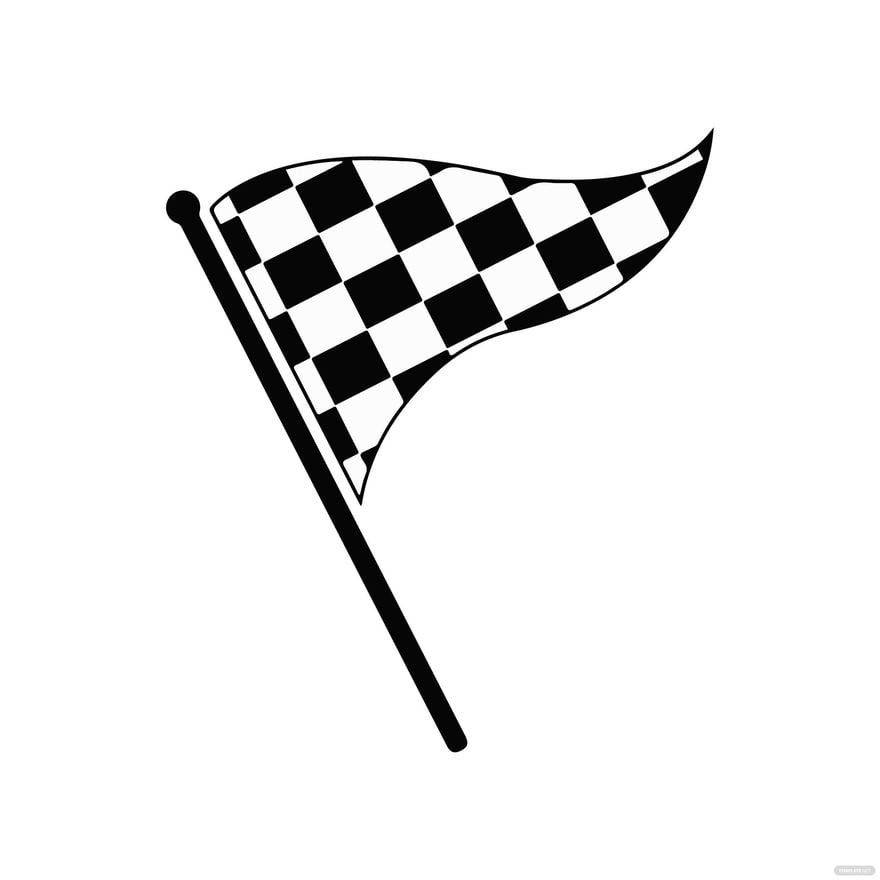 Triangle Racing Flag clipart