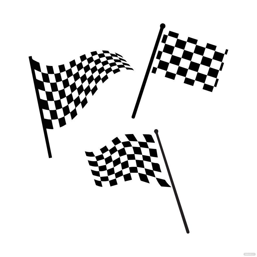 Racing Flags Royalty clipart