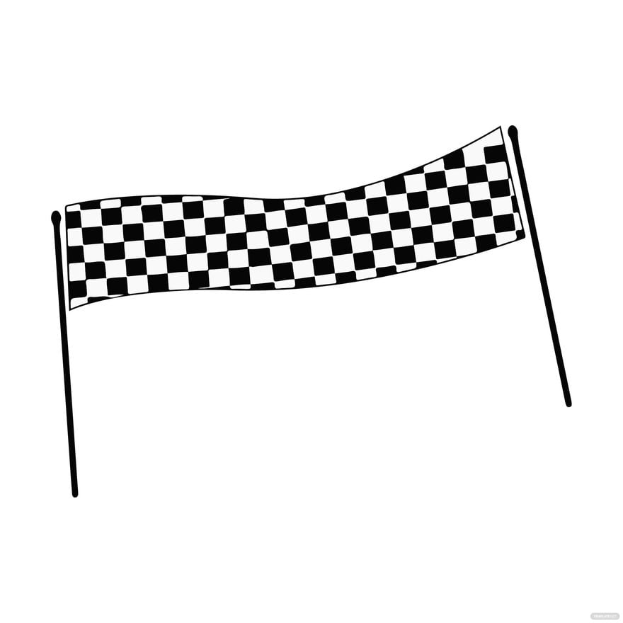Racing Checkered Flag Border clipart in Illustrator, EPS, SVG, JPG, PNG